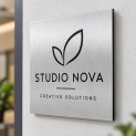 Aluminium Dibond Bord met Eigen Tekst – Geborsteld Zilver 12,5 x 12,5 cm Aluminium Dibond Bord met Eigen Tekst – Geborsteld Zilver 12,5 x 12,5 cm