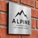 Bord met Tekst Laten Maken 20x20 cm – Geborsteld Zilver Bord met Tekst Laten Maken 20x20 cm – Geborsteld Zilver